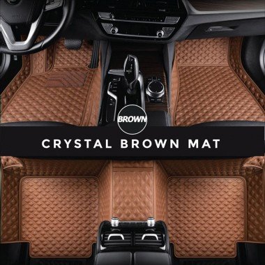 Best Brown Crystal Elite Luxury Hybrid Car Floor Mats