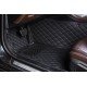 Best Black and Black Stitching Luxury Leather Diamond Car Floor Mats Best Black and Black Stitching Luxury Leather Diamond Car Floor Mats