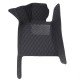Best Black and Black Stitching Luxury Leather Diamond Car Floor Mats Best Black and Black Stitching Luxury Leather Diamond Car Floor Mats