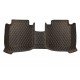 Best Black and Orange Stitching Luxury Leather Diamond Car Floor Mats Best Black and Orange Stitching Luxury Leather Diamond Car Floor Mats