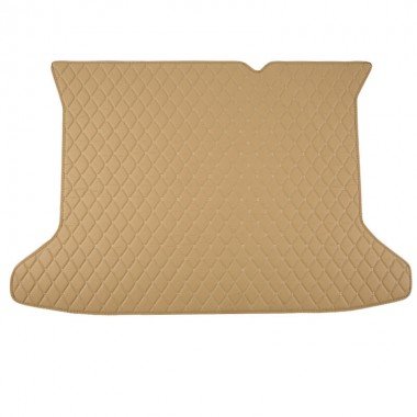 Best Beige Luxury Leather Diamond Trunk Base Mats