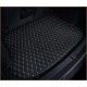 Best Black and Beige Stitching Luxury Leather Diamond Trunk Base Mats