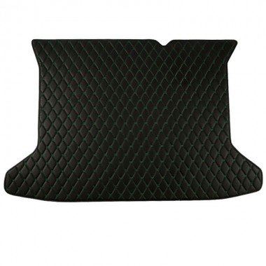 Best Black and Green Stitching Luxury Leather Diamond Trunk Base Mats