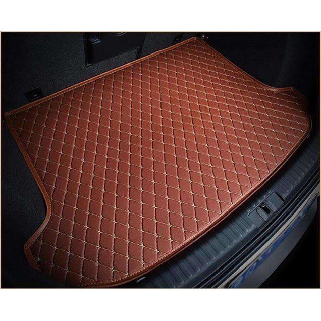 Best Brown Luxury Leather Diamond Trunk Base Mats Best Brown Luxury Leather Diamond Trunk Base Mats