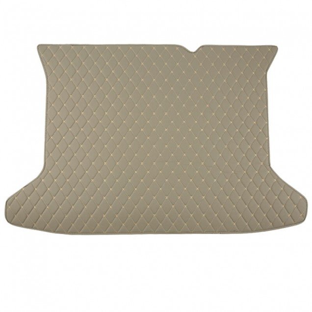 Best Grey Luxury Leather Diamond Trunk Base Mats