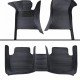 Best Black Luxury Leather Stripe Car Floor Mats Best Black Luxury Leather Stripe Car Floor Mats