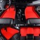 Best Red Luxury Leather Stripe Car Floor Mats Best Red Luxury Leather Stripe Car Floor Mats