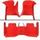 Best Red Luxury Leather Stripe Car Floor Mats Best Red Luxury Leather Stripe Car Floor Mats