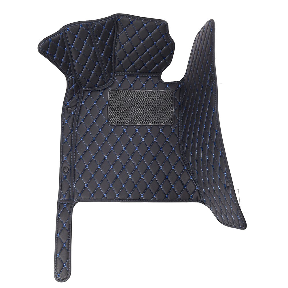 Best Black and Blue Stitching Diamond Car Mats Set