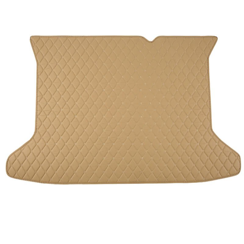 Best Beige Luxury Leather Diamond Trunk Base Mats