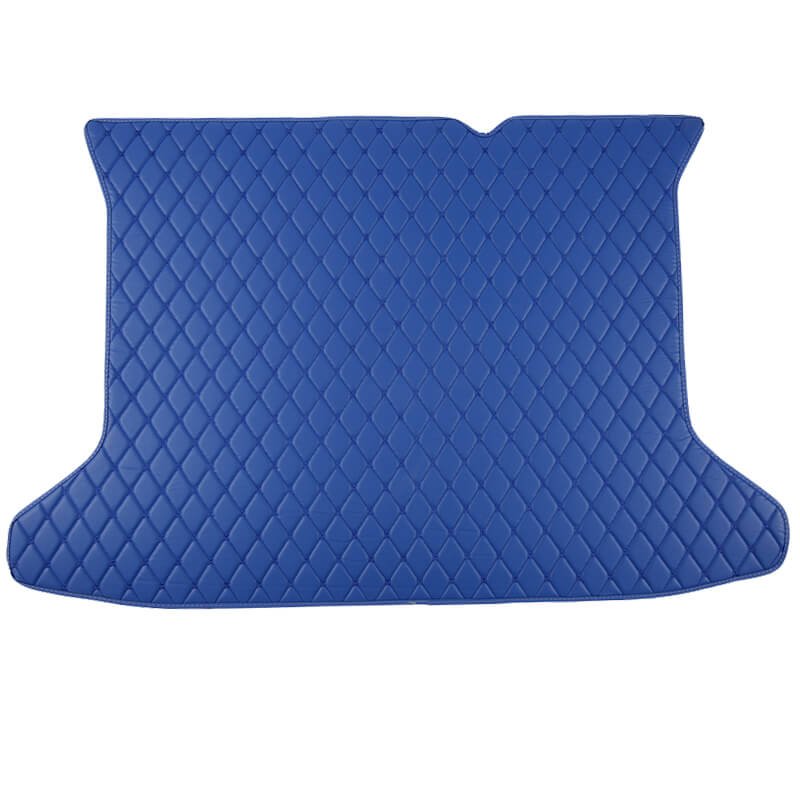 Best Blue Luxury Leather Diamond Trunk Base Mats
