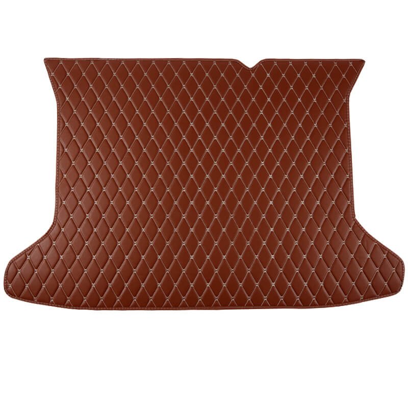 Best Brown Luxury Leather Diamond Trunk Base Mats