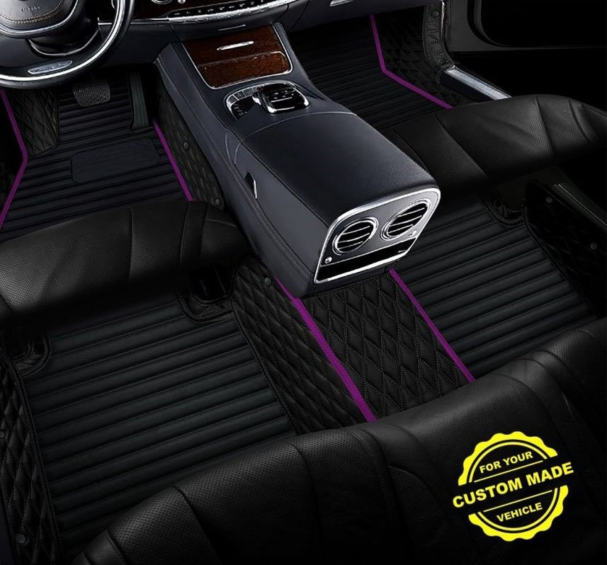 Best Purple Hybrid Line Series Premium Car Mats