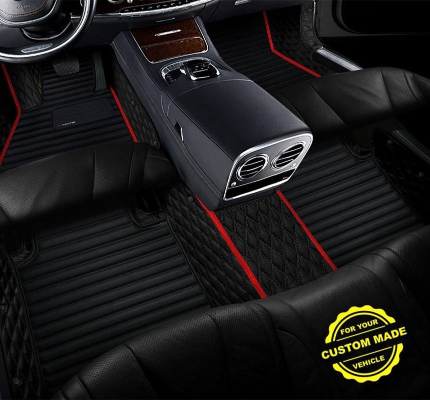 Best Red Hybrid Line Series Premium Car Mats